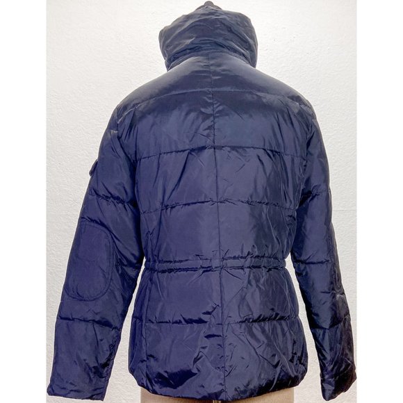 Marc New York Down Feather 8 Pockets Black Zip High Collar Puffer Coat - Picture 3 of 11